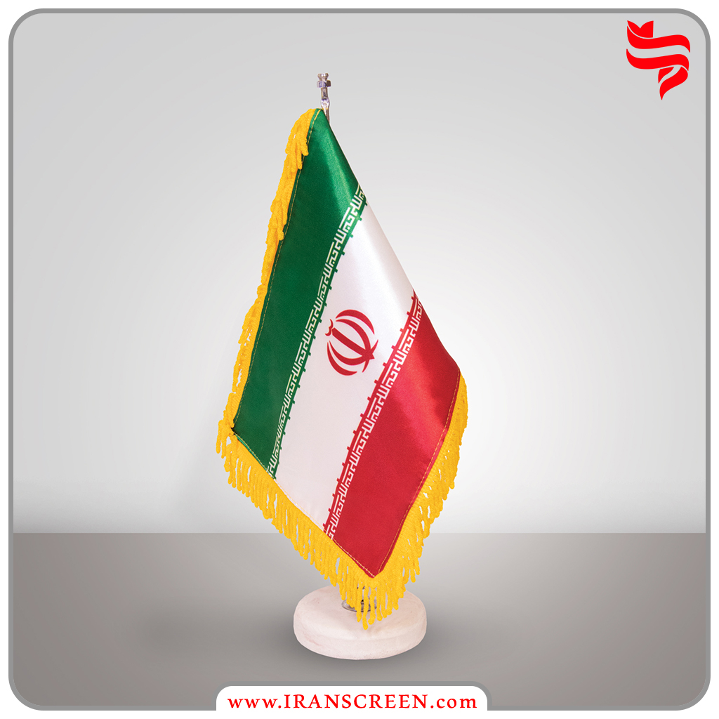 پرچم رومیزی ایران (پارچه لمینیت)