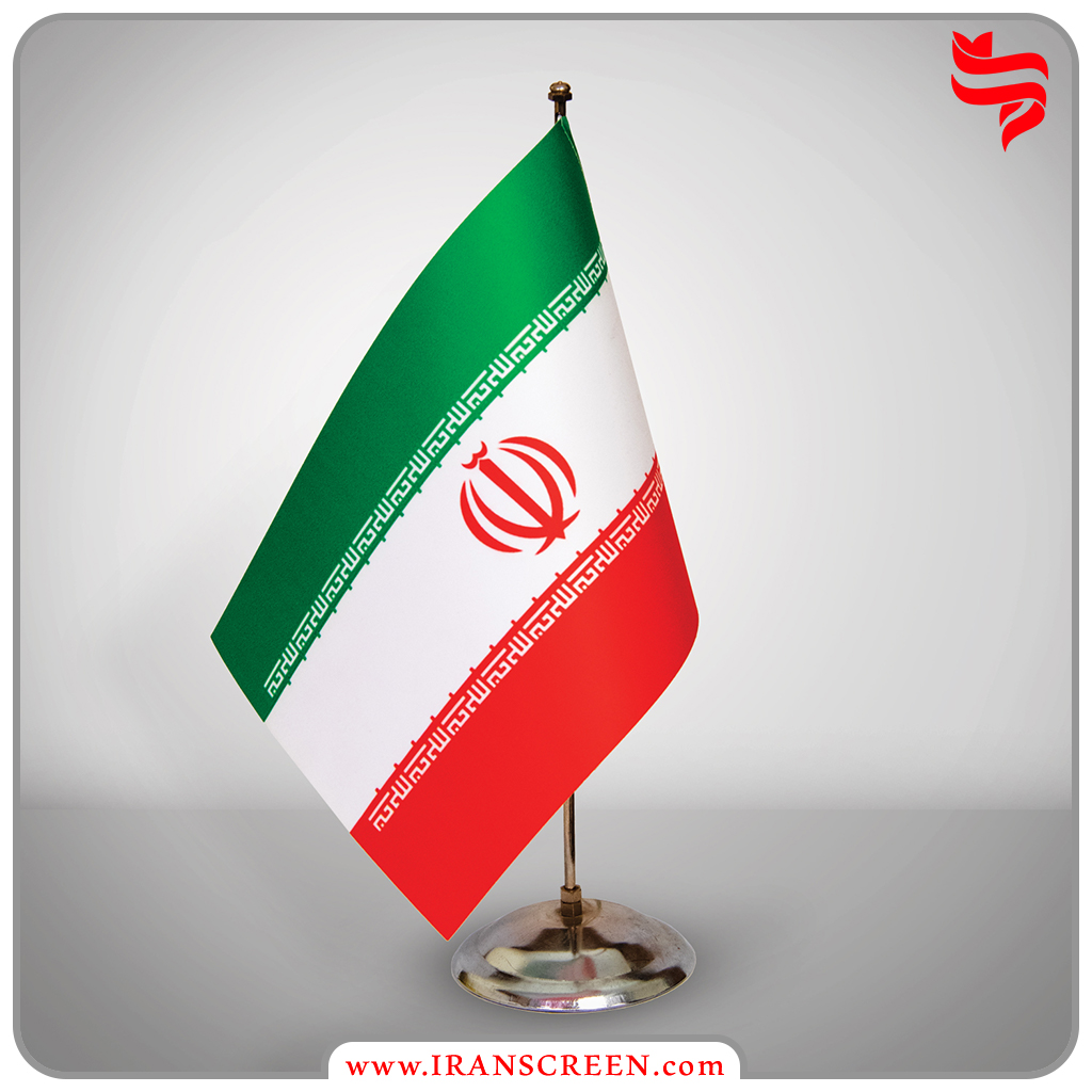 پرچم رومیزی ایران (پارچه لمینیت)