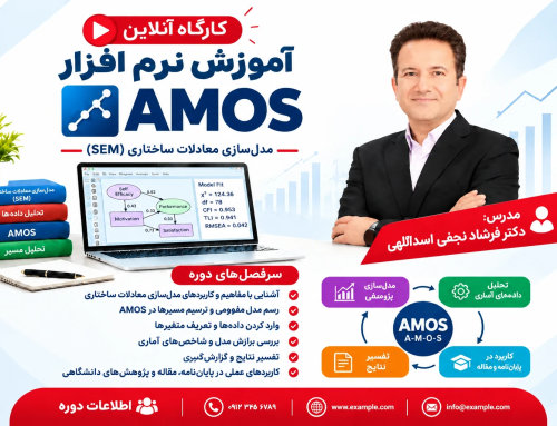 کارگاه آنلاین آموزش نرم افزار AMOS