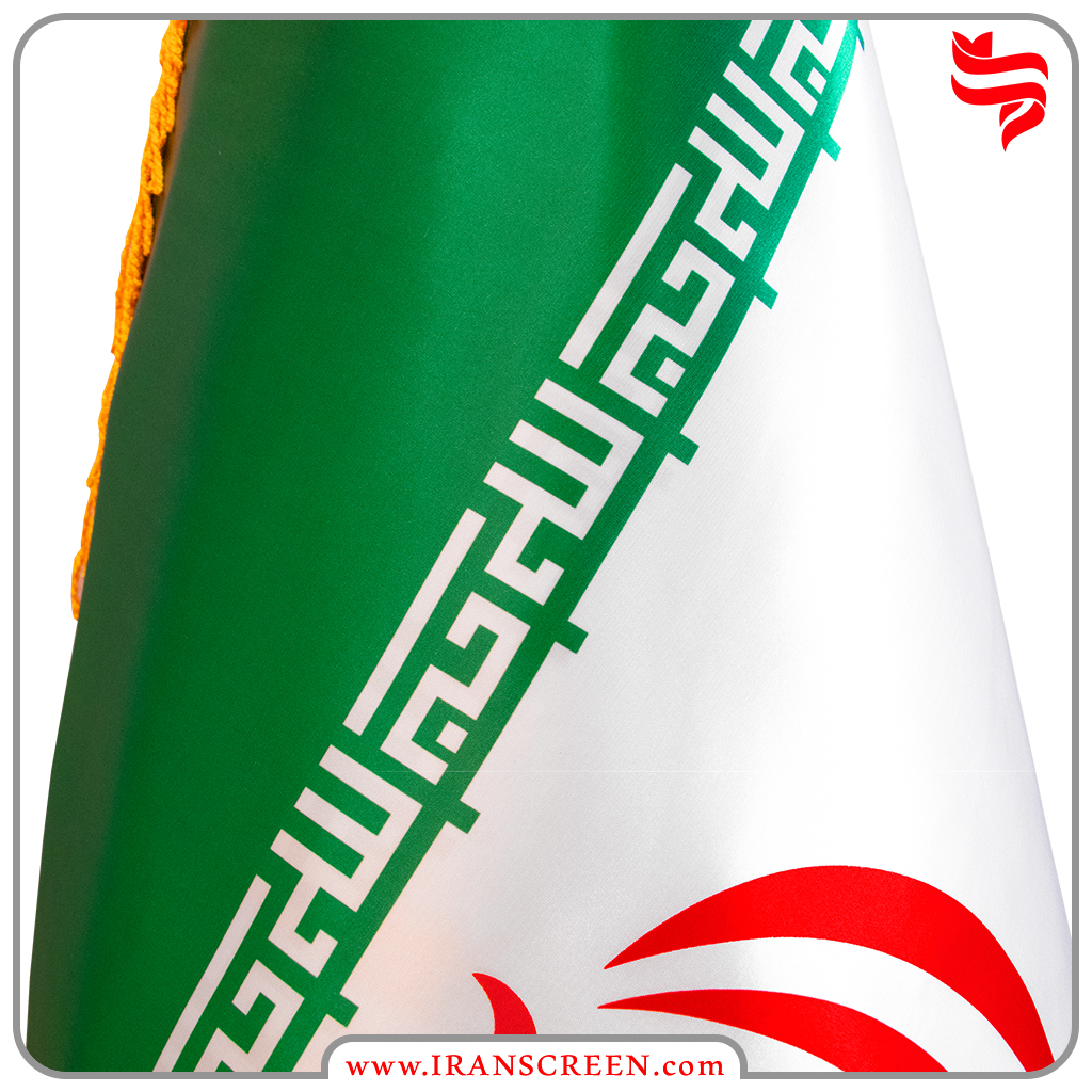 پرچم تشریفات ساتن براق ایران - ایران اسکرین - ایران پرچم
