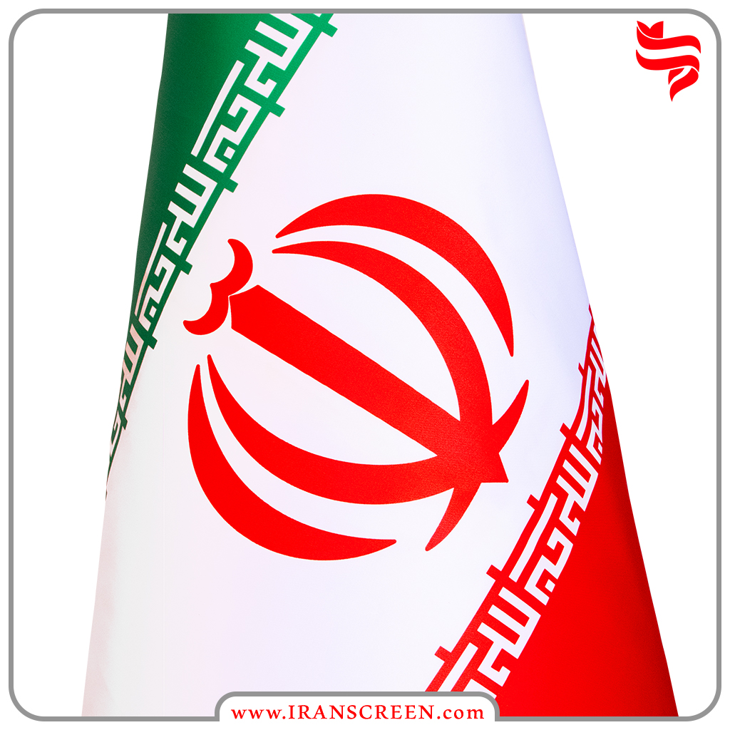 پرچم تشریفات ساتن مات ایران - ایران اسکرین - ایران پرچم